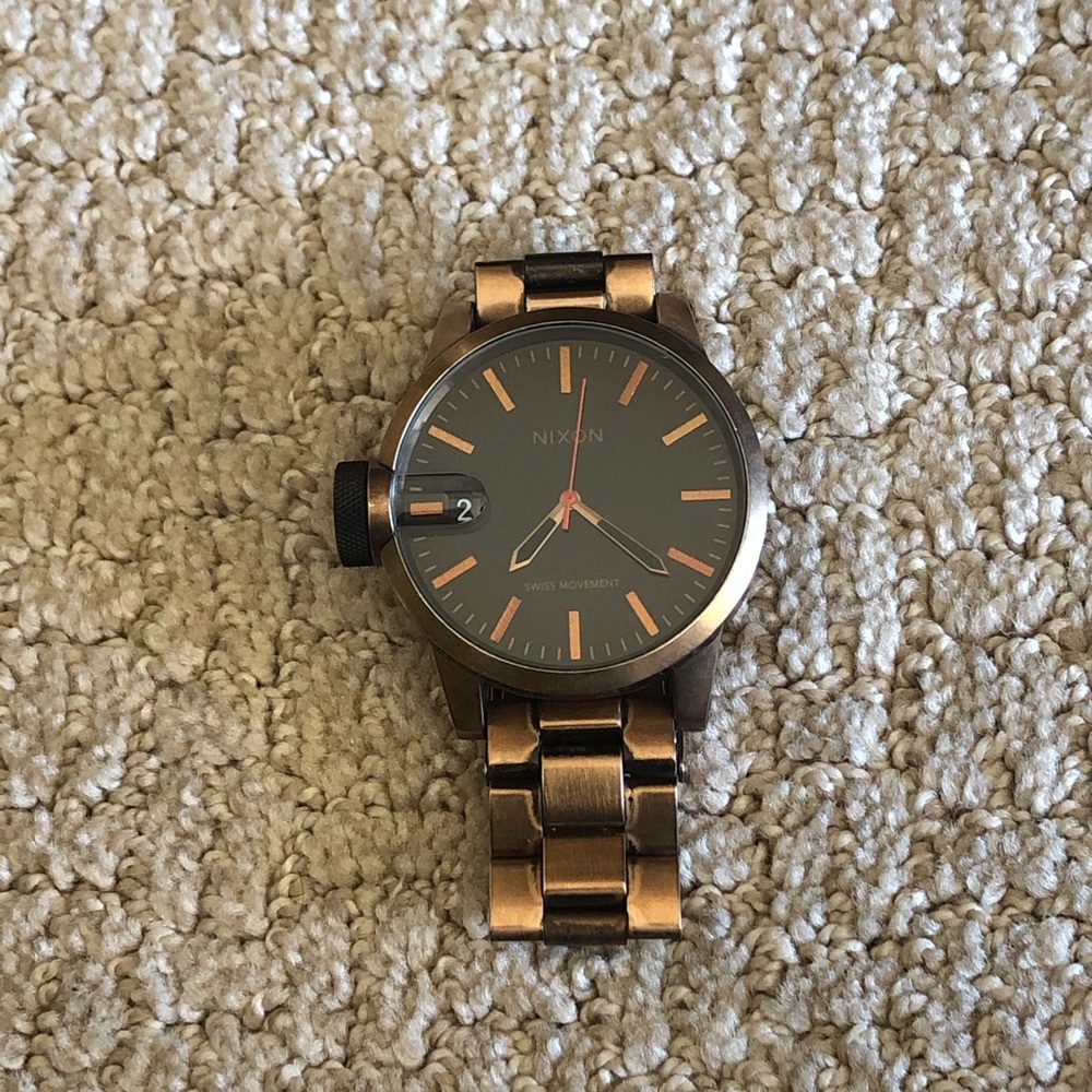 Nixon Unisex Chronicle Watch- Antique Copper